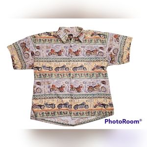 Vintage Harley-Davidson button up Size L